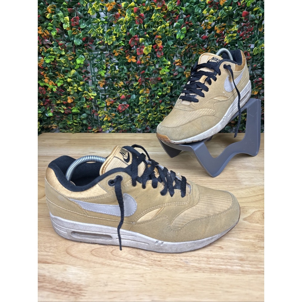 Nike Air Max 1 By You Sneakers Shoes CN9671-991β Gold Wheat Black Men's 9 ID GUC